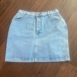 Harley-Davidson Vintage Y2K Light Blue Denim 10 Mini Skirt EUC